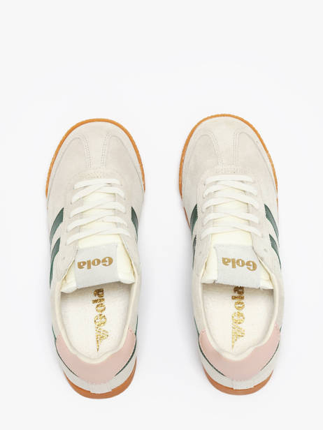 Sneakers Elan Uit Leder Gola Beige accessoires CLB538 ander zicht 4